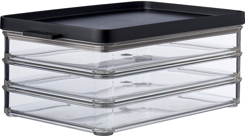 Mepal Omnia food container for refrigerator storage color Nordic black