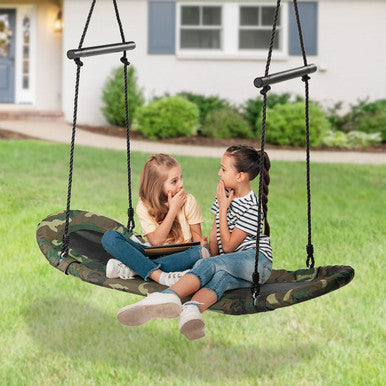 Costway Adjustable Saucer Tree Swing for Kids