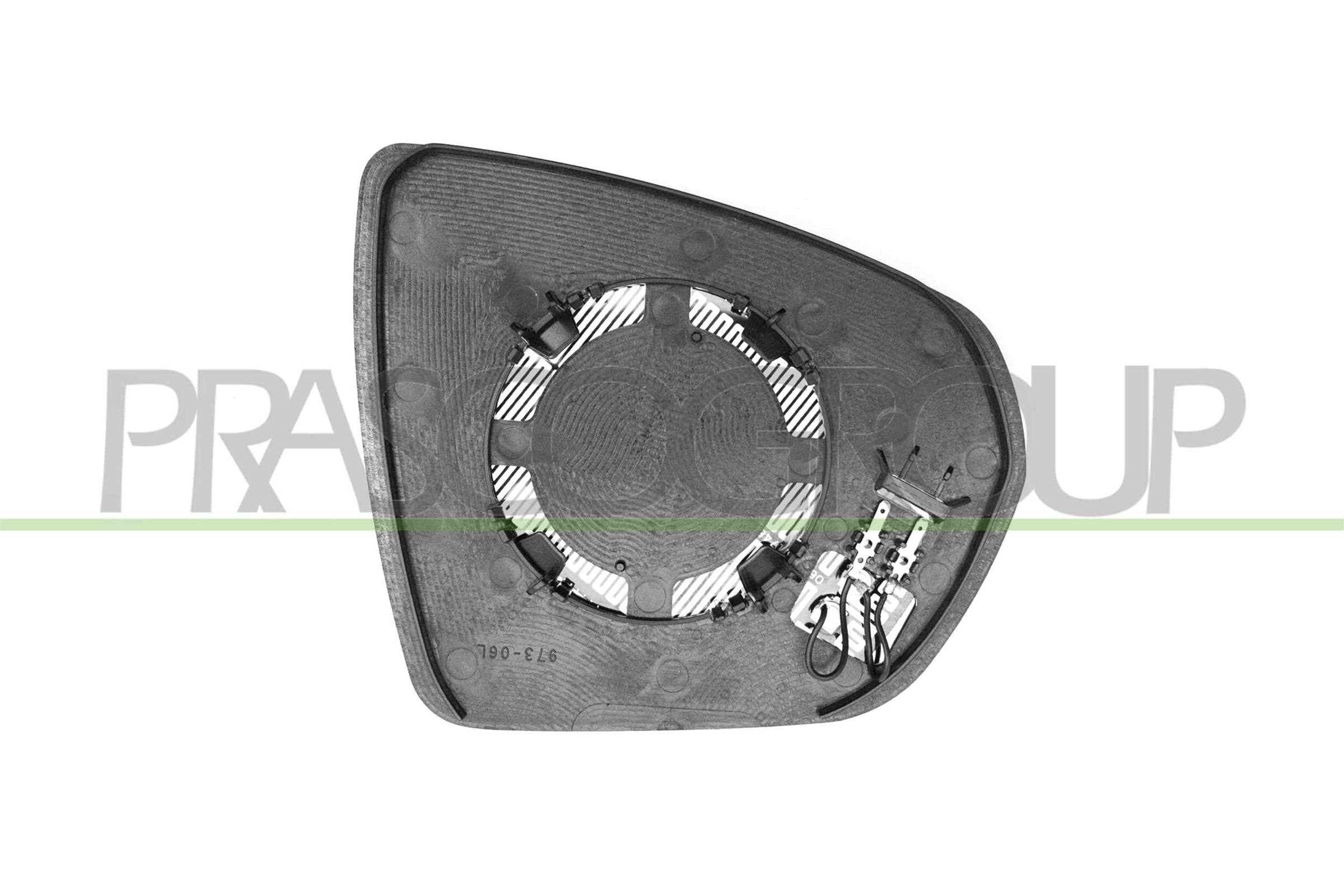 Mirror Glass, exterior mirror PRASCO OP8307514