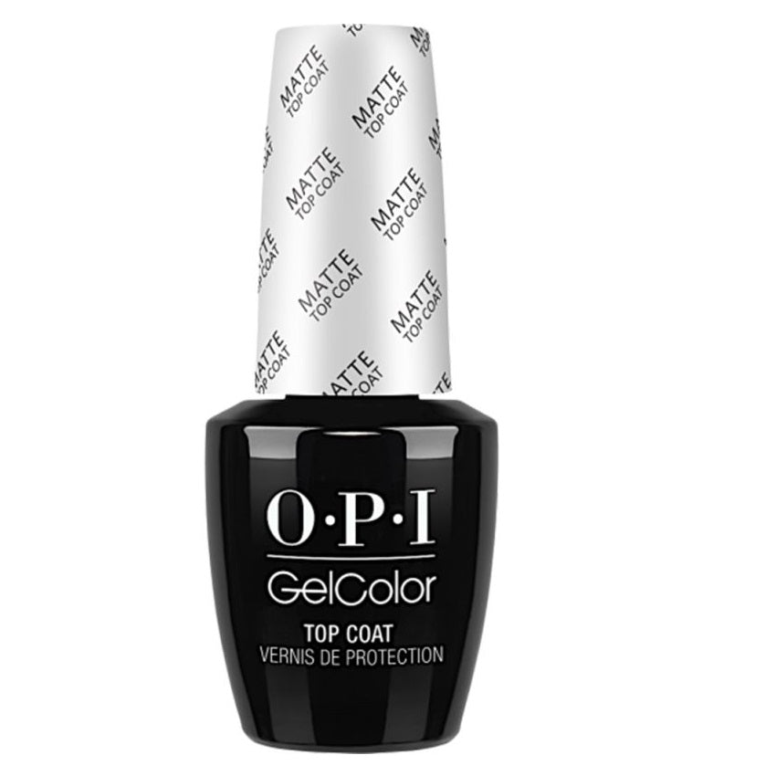 Opi, Gelfarge, topplakk, semi-permanent neglelakk, GC 031, matt, 15 ml