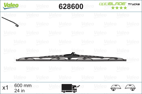 Wiper Blade VALEO 628600