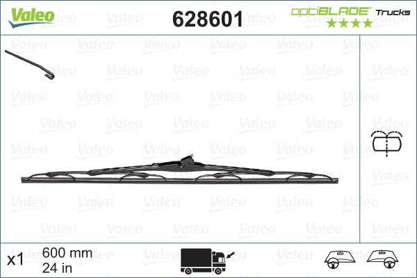 Wiper Blade VALEO 628601