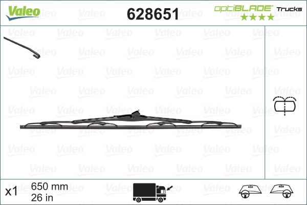 Wiper Blade VALEO 628651