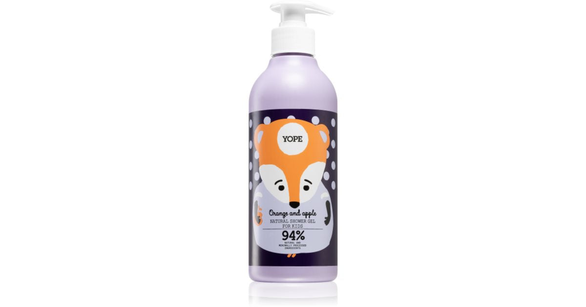 Yope Gel de ducha infantil de naranja y manzana 400 ml