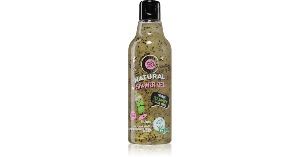 Natura Siberica Skin Super Good Bath Gel naturale organic cucumber and basil seeds 250 ml