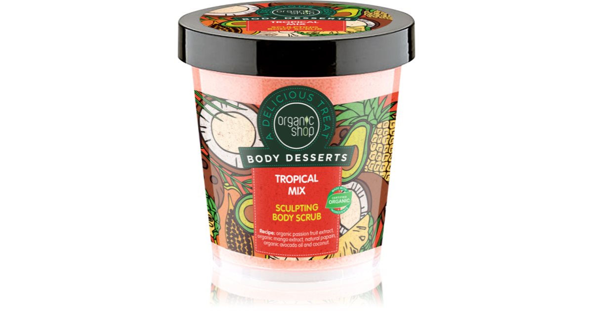 Organic Shop Desserts Tropical Mix Gommage Corps Minceur 450 ml