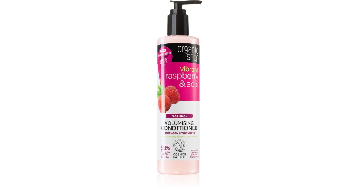 Organic Shop Natürlicher stärkender Conditioner mit Himbeere und Acai, 280 ml