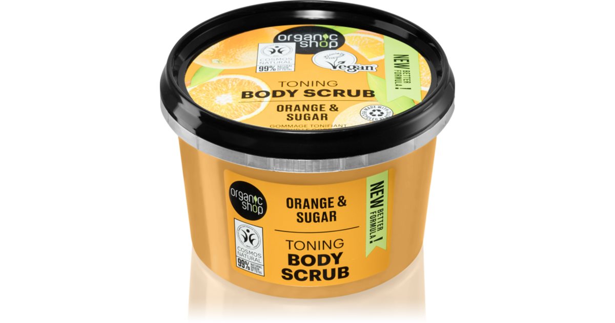 Organic Shop orange and sugar toning body peeling 250 ml