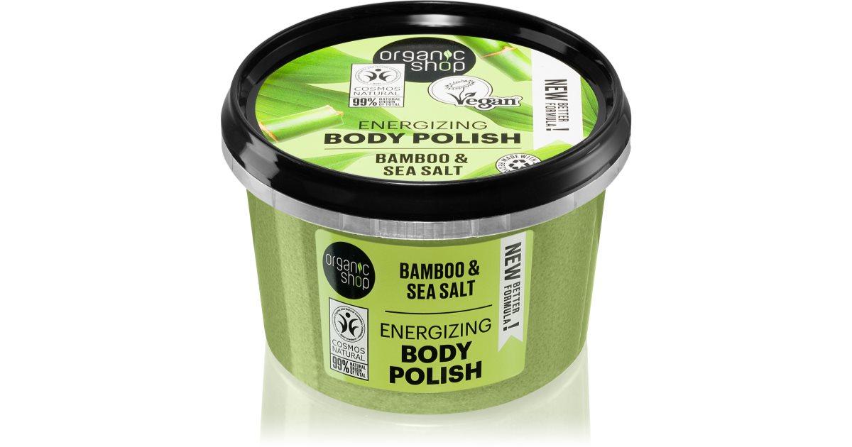 Organic Shop Bio Bamboo & Sea Salt Energizující tělový peeling 250 ml