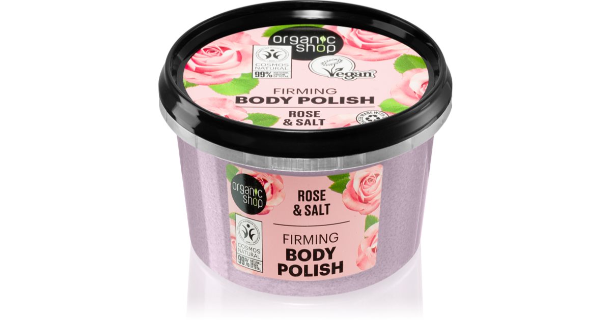 Organic Shop Økologisk Rose & Havsalt Salt Body Scrub 250ml