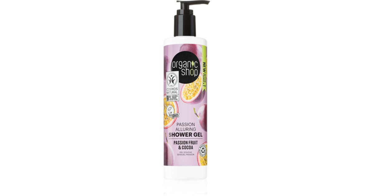 Organic Shop Passion Fruit & Cacao shower gel with an intoxicating scent 280 ml