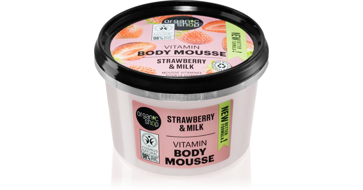Organic Shop strawberry and milk body mousse 250 ml