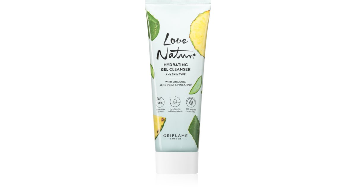 Oriflame Love Nature Organic Aloe Vera & Pineapple Hydrating Cleansing Gel 125ml