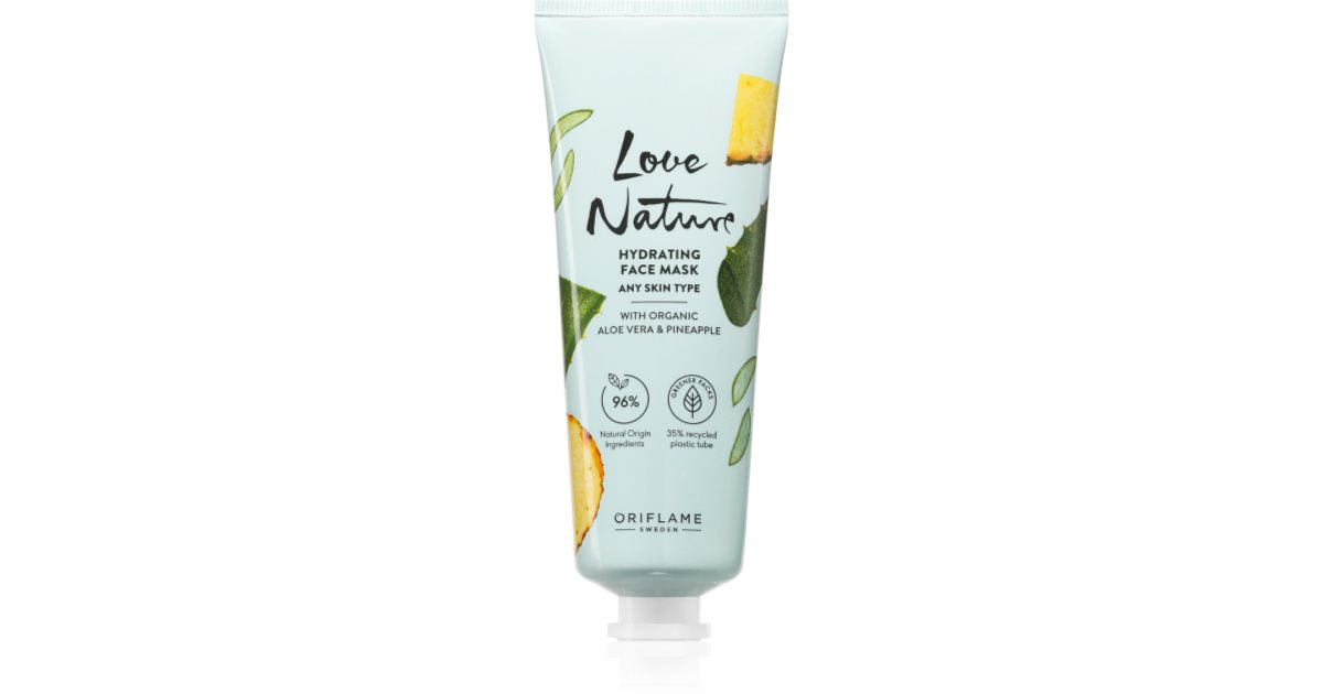Oriflame Love Nature Organic Aloe Vera & Pineapple Hydrating Face Mask 75ml
