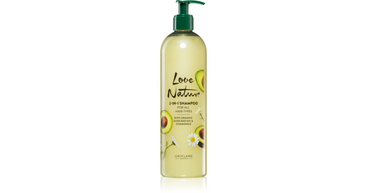 Oriflame Love Nature Organic Avocado Oil & Chamomile 2 i 1 Treatment Shampoo 500 ml