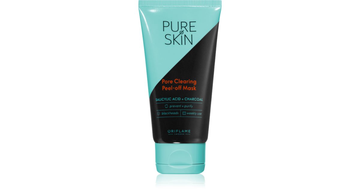 Oriflame Pure Skin peel-off activated charcoal face mask 50 ml