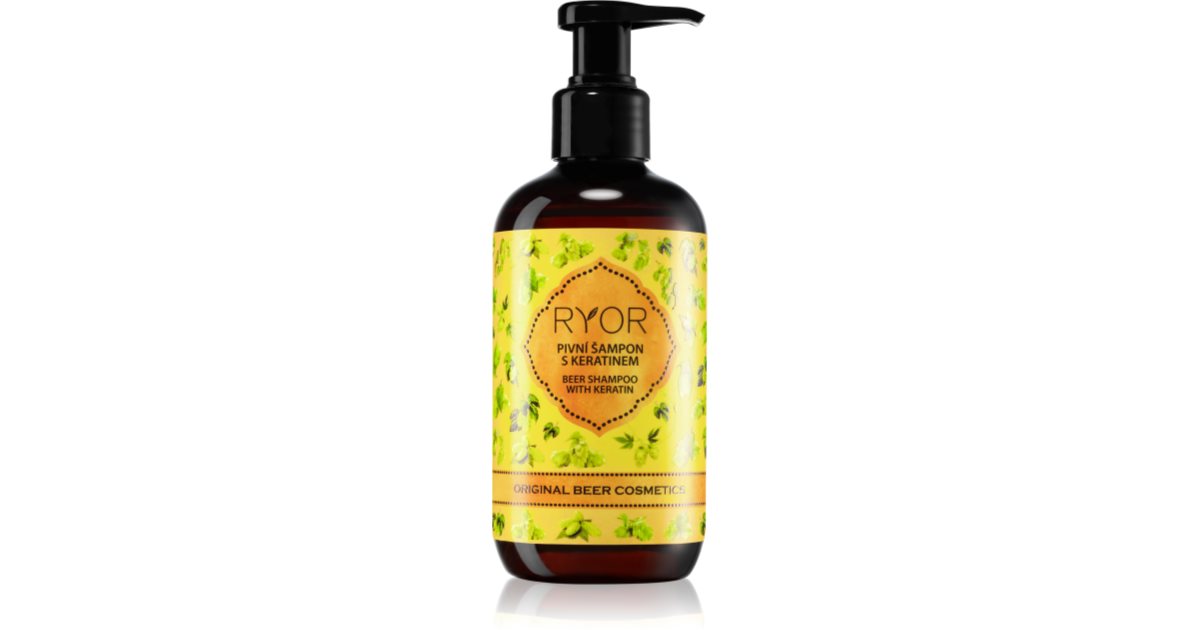 RYOR Original Beer Cosmetics beer hair shampoo with keratin 250 ml