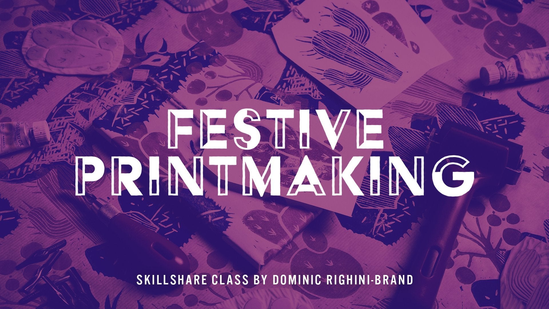 Printmaking at Home: Creating Linocut Wrapping Paper & Gift Tags