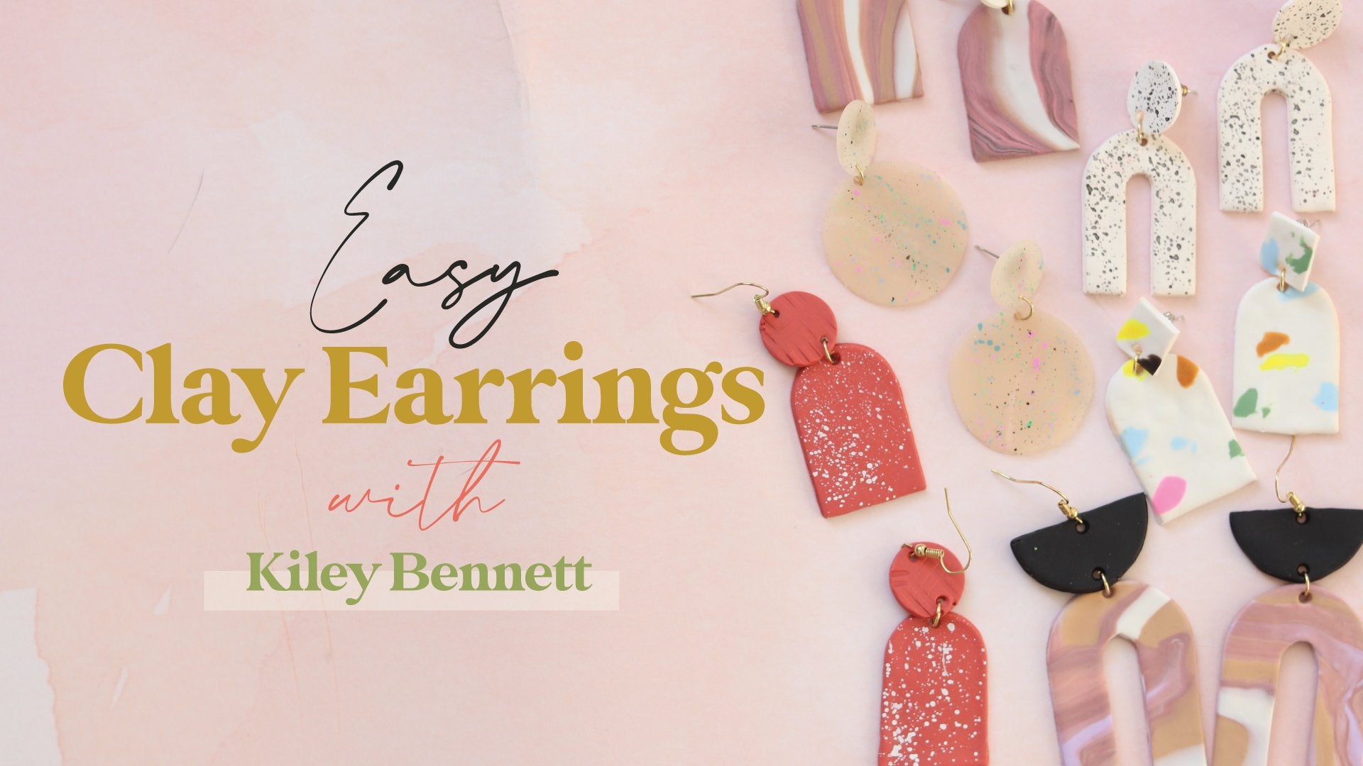 Easy Clay Earrings: Learn 3 Styles using Oven-Bake Clay