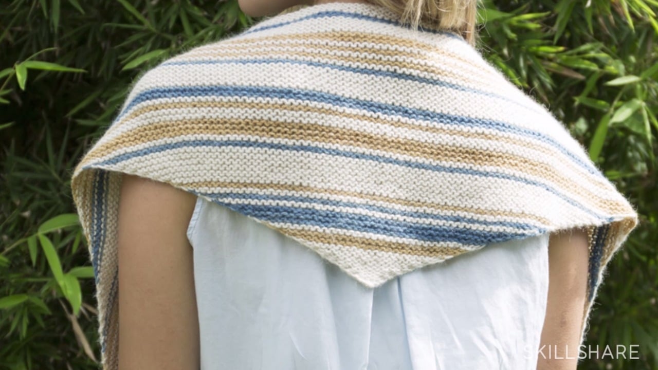 Knitting II: Learn Stitch Widths with a Triangle Scarf