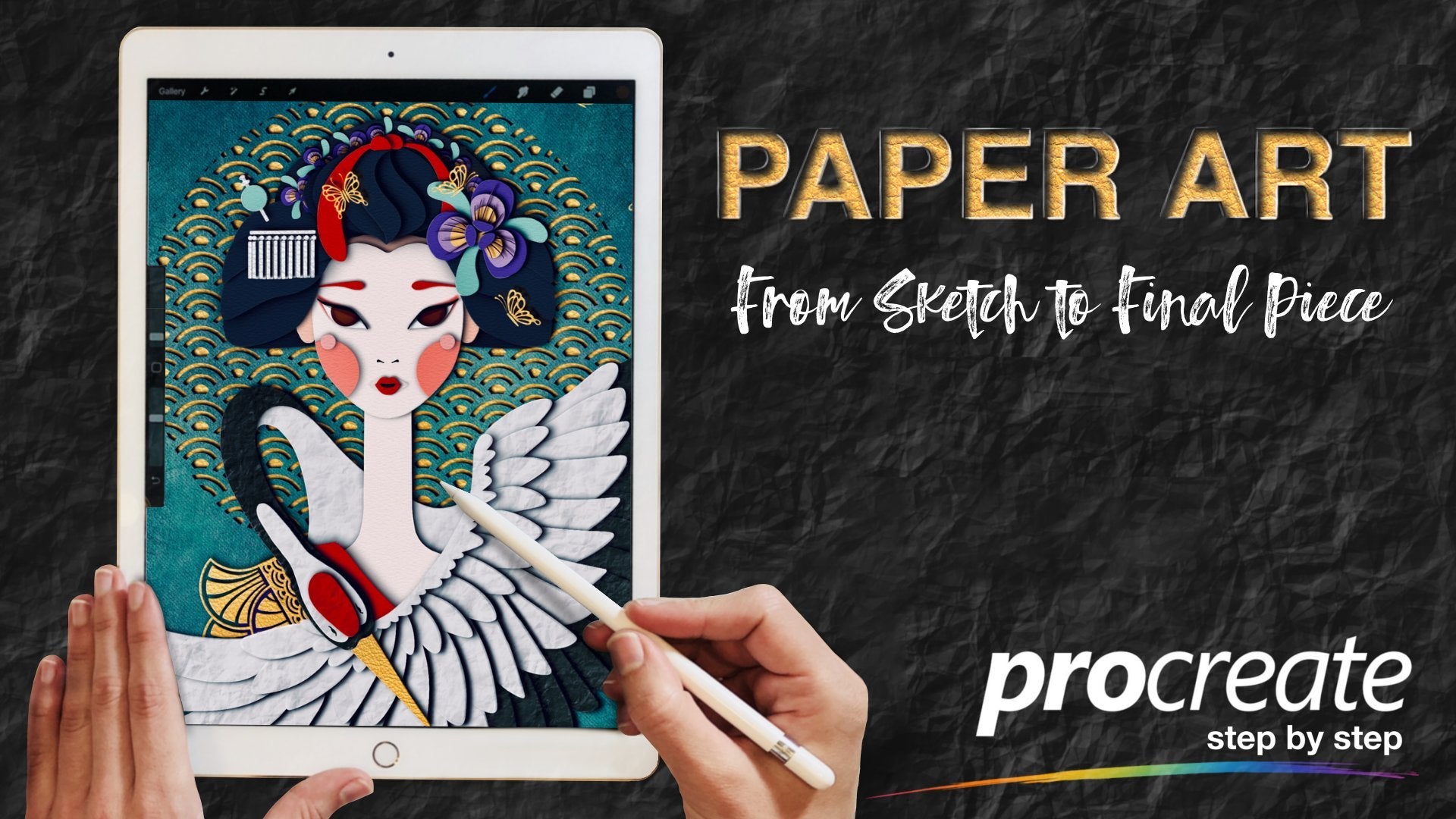 How to Create Paper Art in Procreate: From Sketch to Final Piece (Free Brushes & Files)