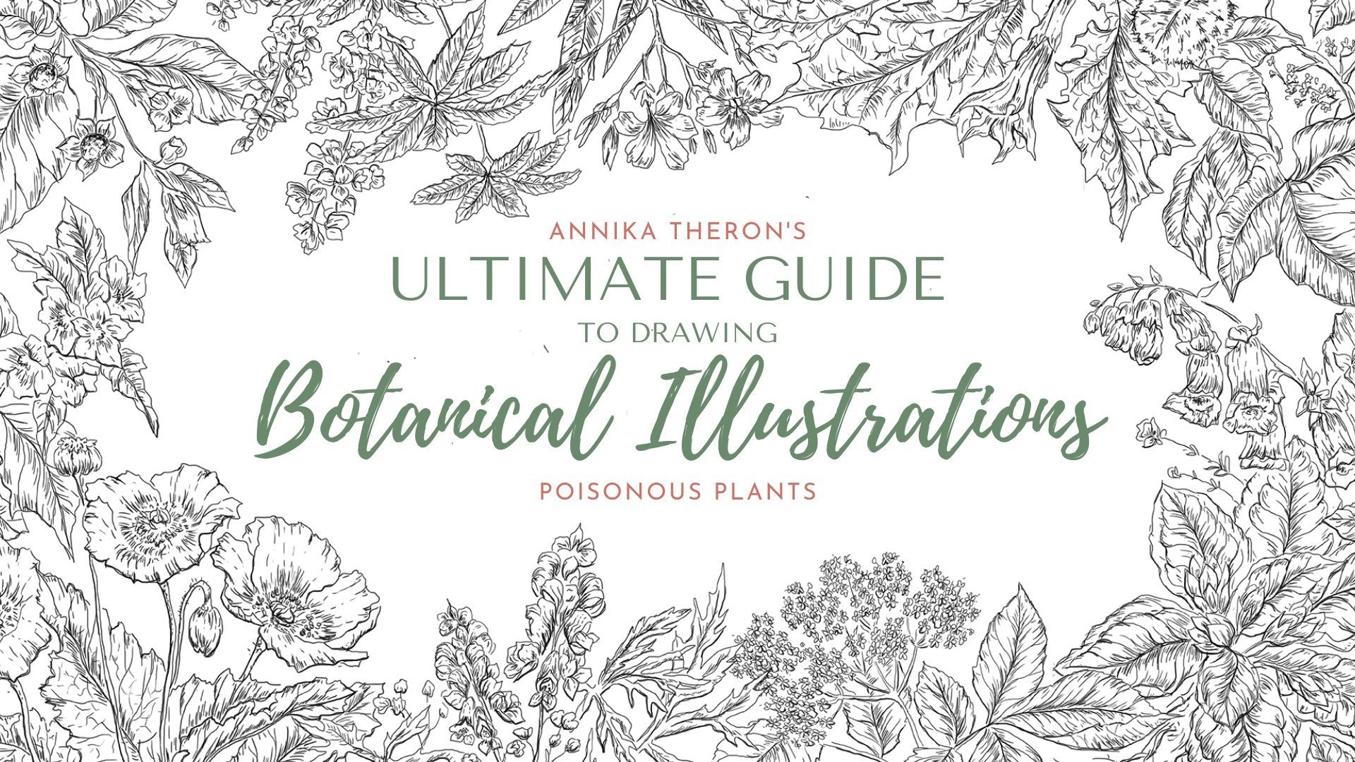 Ultimate Guide to Drawing Botanical Line Illustrations | Poisonous Plants
