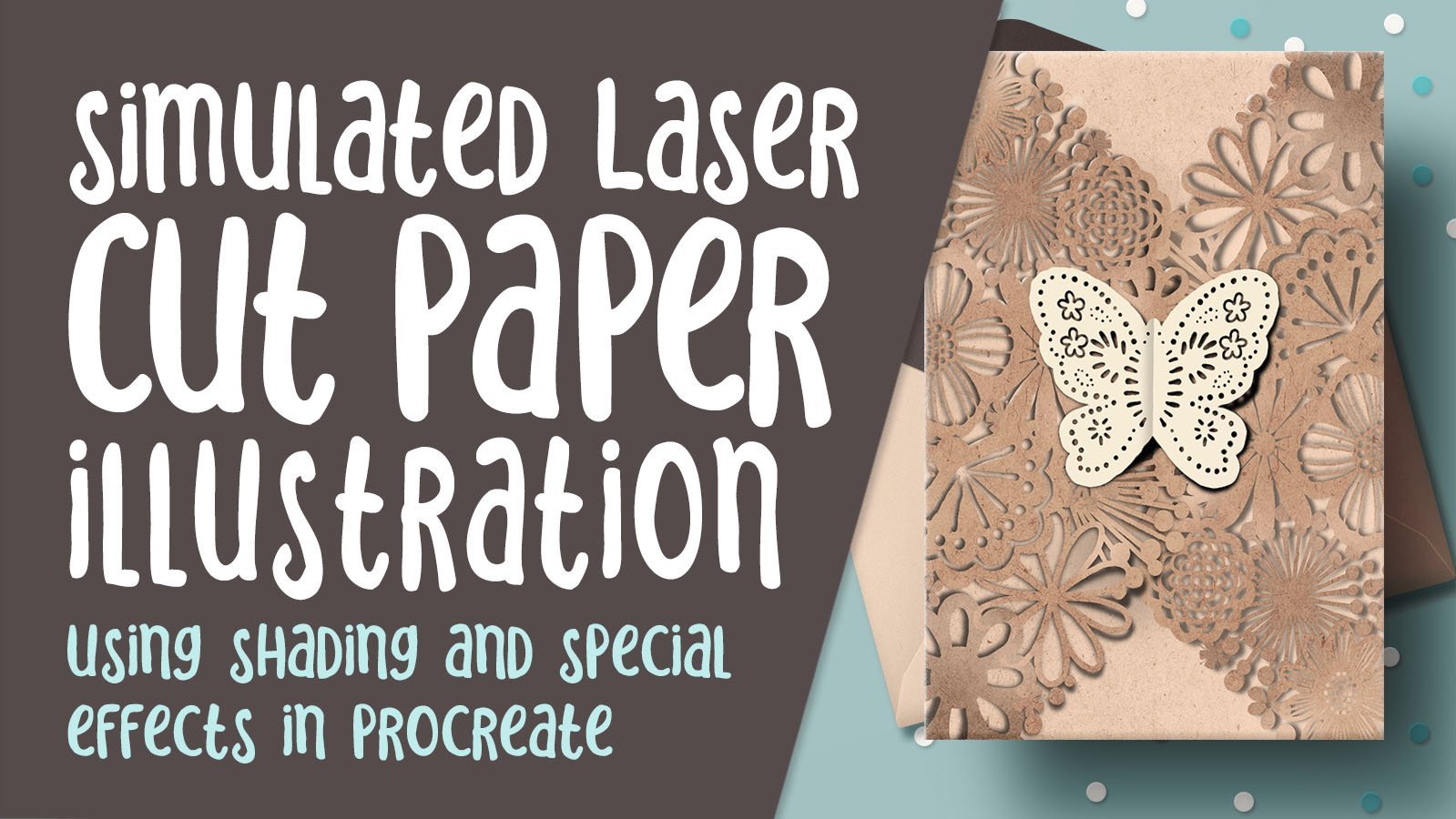 Simulated Laser Cut Paper in Procreate using Brushes w 20 Brushes Included and Instructions for More