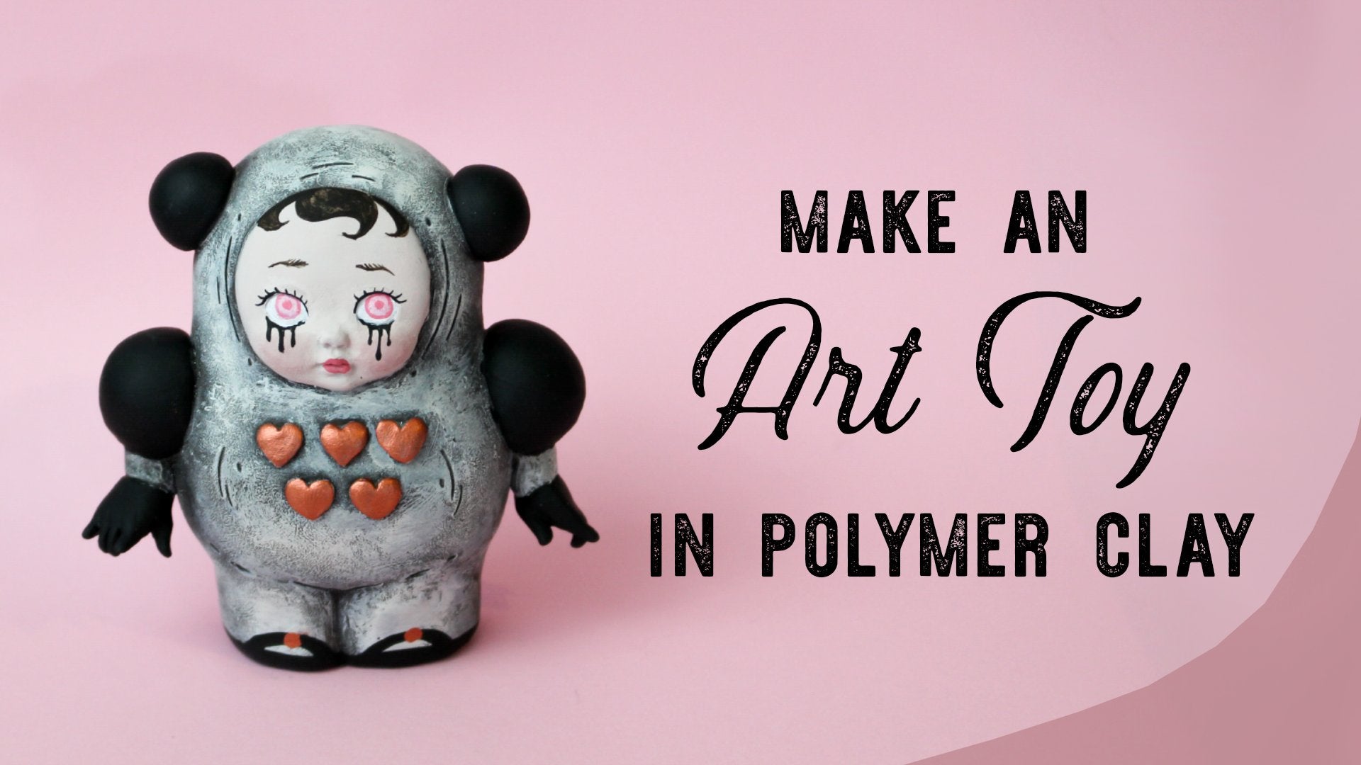 How to Make Art Toys - Original Sculpture - Sculpting in Polymer Clay for Beginners