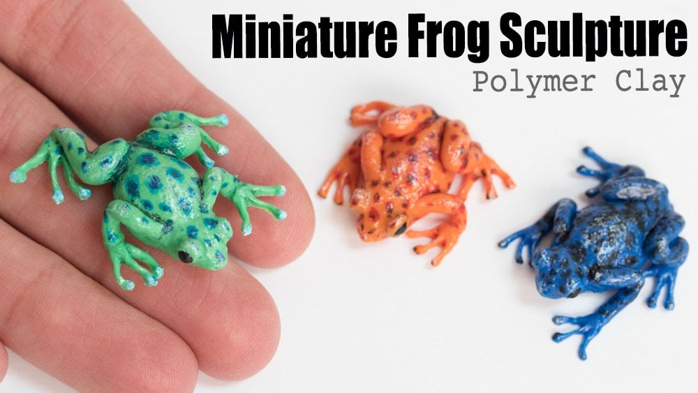 How to Sculpt a Miniature Frog in Polymer Clay | Art Sculpture