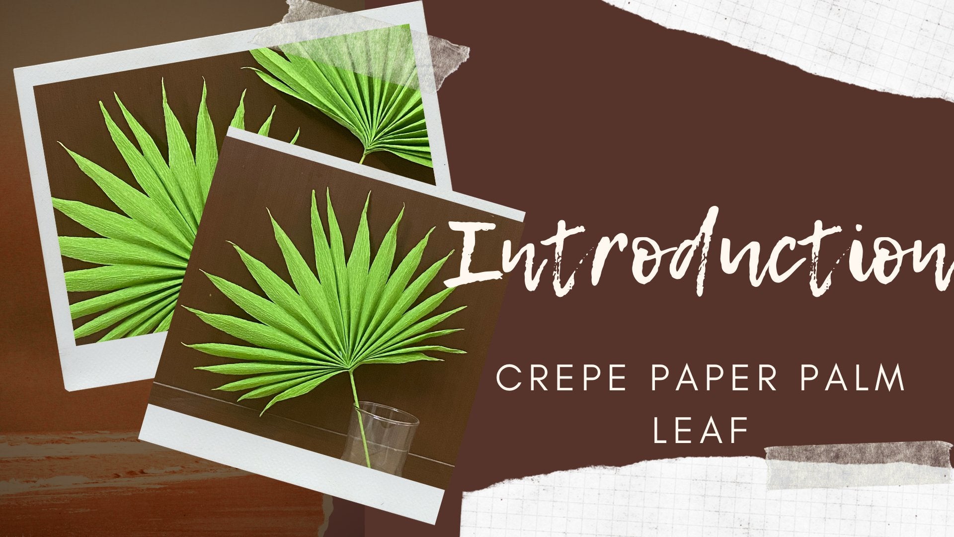 Crepe Paper Palm Leaf