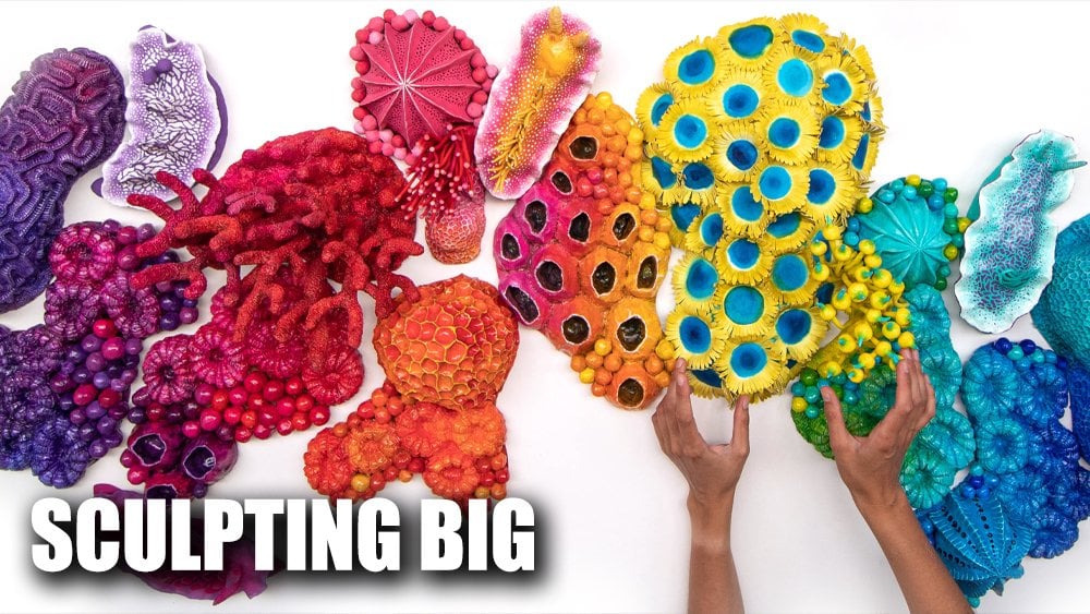 Sculpting Big: Wall Installation | Air-Dry Clay, Epoxy Clay, Cold Porcelain, Paper