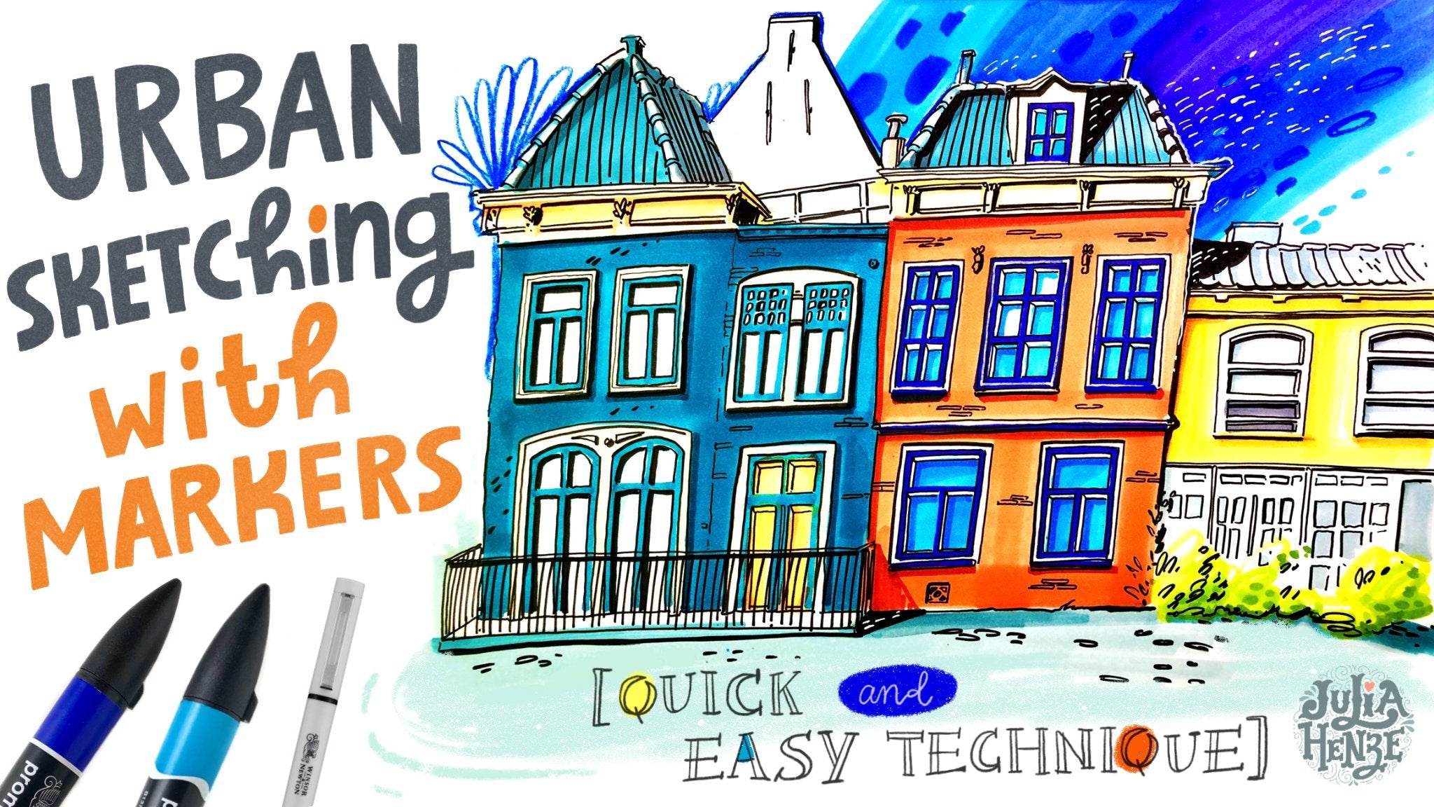 Urban Sketching with Markers