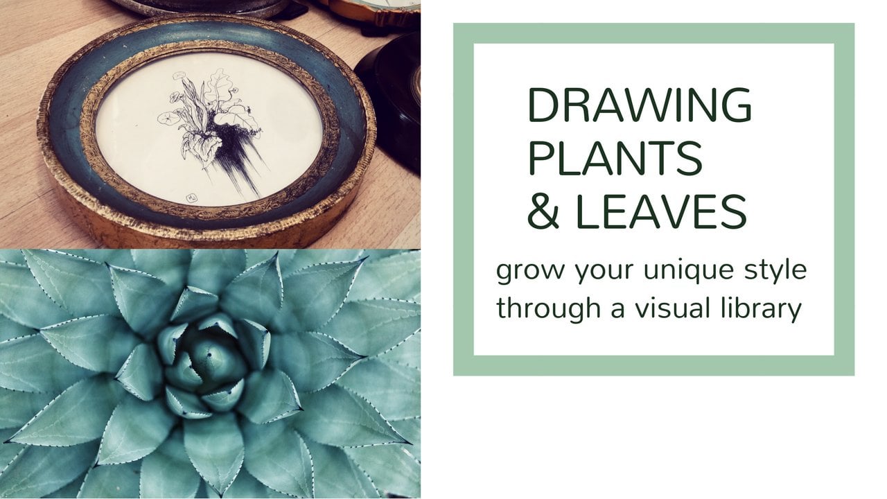 Drawing Plants & Leaves: Grow Your Unique Style Through a Visual Library