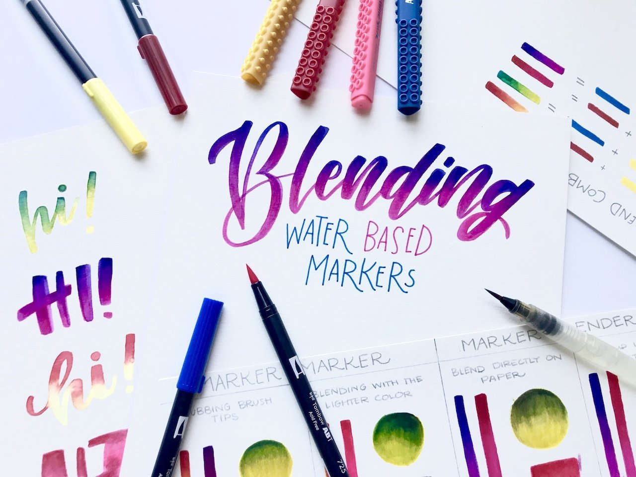 Blending Water-based Markers