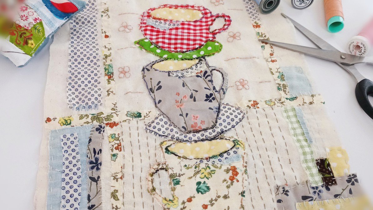 Craft Your Own Teacups Textile Wall Decor
