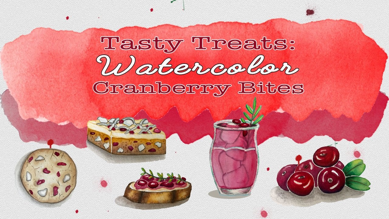 Tasty Treats: Watercolor Cranberry Bites