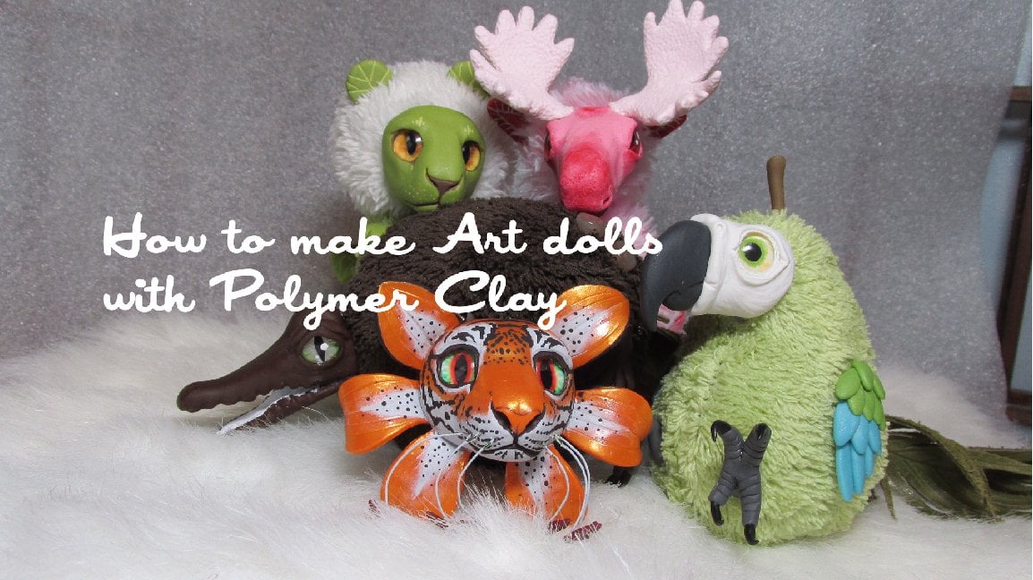 How to use Polymer clay to make Art Dolls