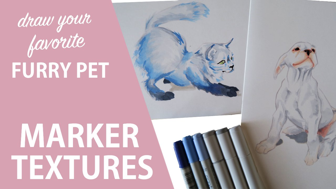 Marker textures: draw your favorite furry pet