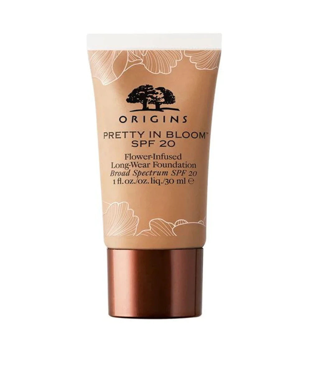 Origins, Pretty In Bloom Long Lasting Cream Foundation 500 Medium Deep Warm SPF 20 30ml