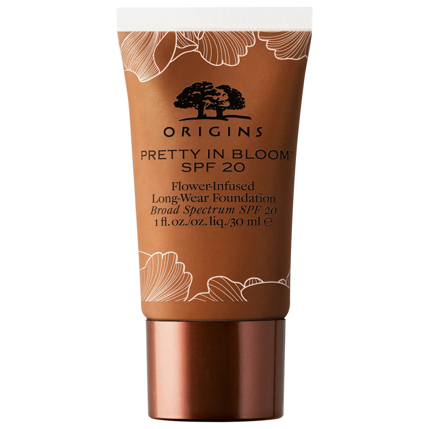 Origins, Pretty In Bloom, long lasting, cream foundation 710 Very Deep Cool SPF 20 30 ml