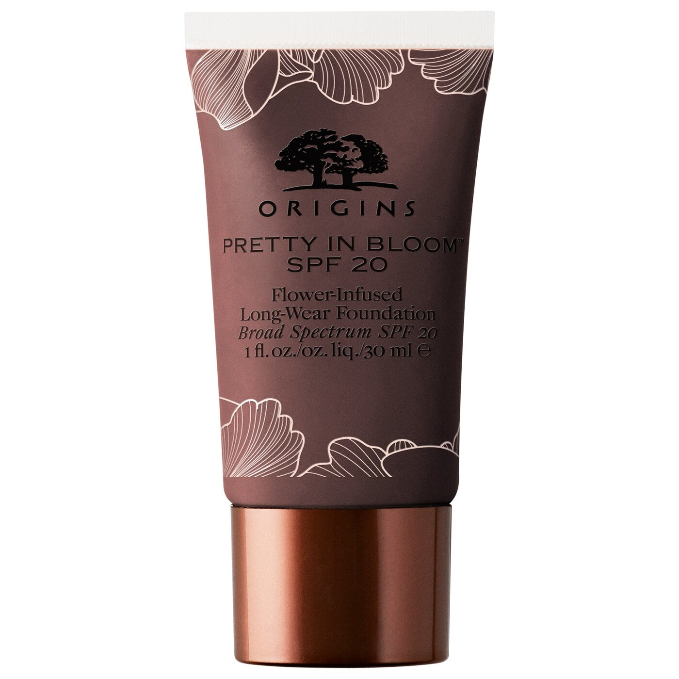 Origins, Pretty In Bloom, long lasting, cream foundation 740 Very Deep Cool SPF 20 30 ml