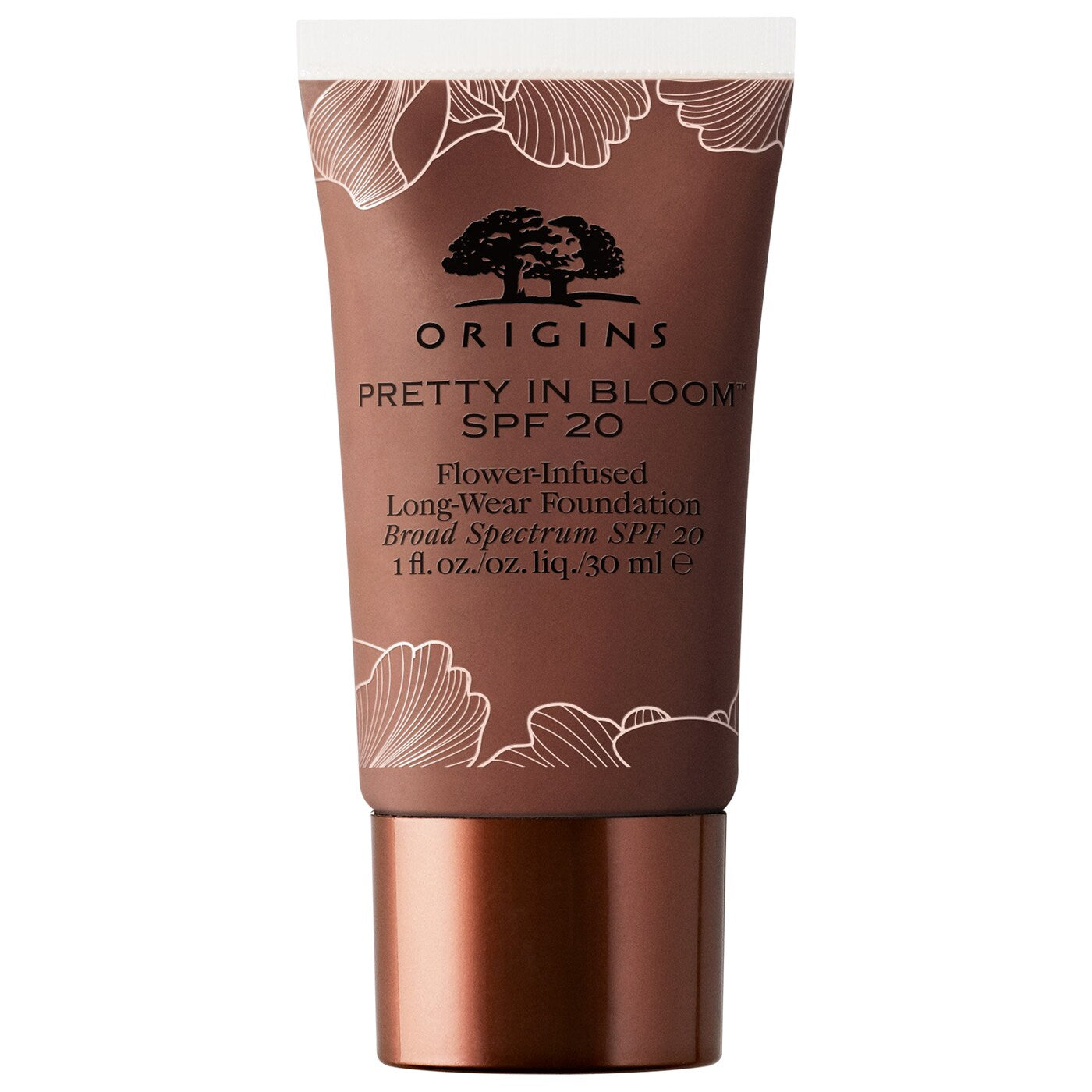 Origins, Pretty In Bloom Long Lasting Cream Foundation No. 730 Very Deep Warm SPF 20 30ml