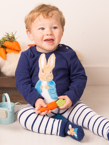 Blade & Rose Peter Rabbit Navy Top 0-6 Months Matron Inn