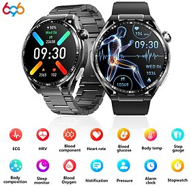 696 F200 Relógio inteligente 1.55 polegada Pulseira inteligente Bluetooth Podômetro Aviso de Chamada Monitor de Sono Compatível com Samsung Masculino Chamadas