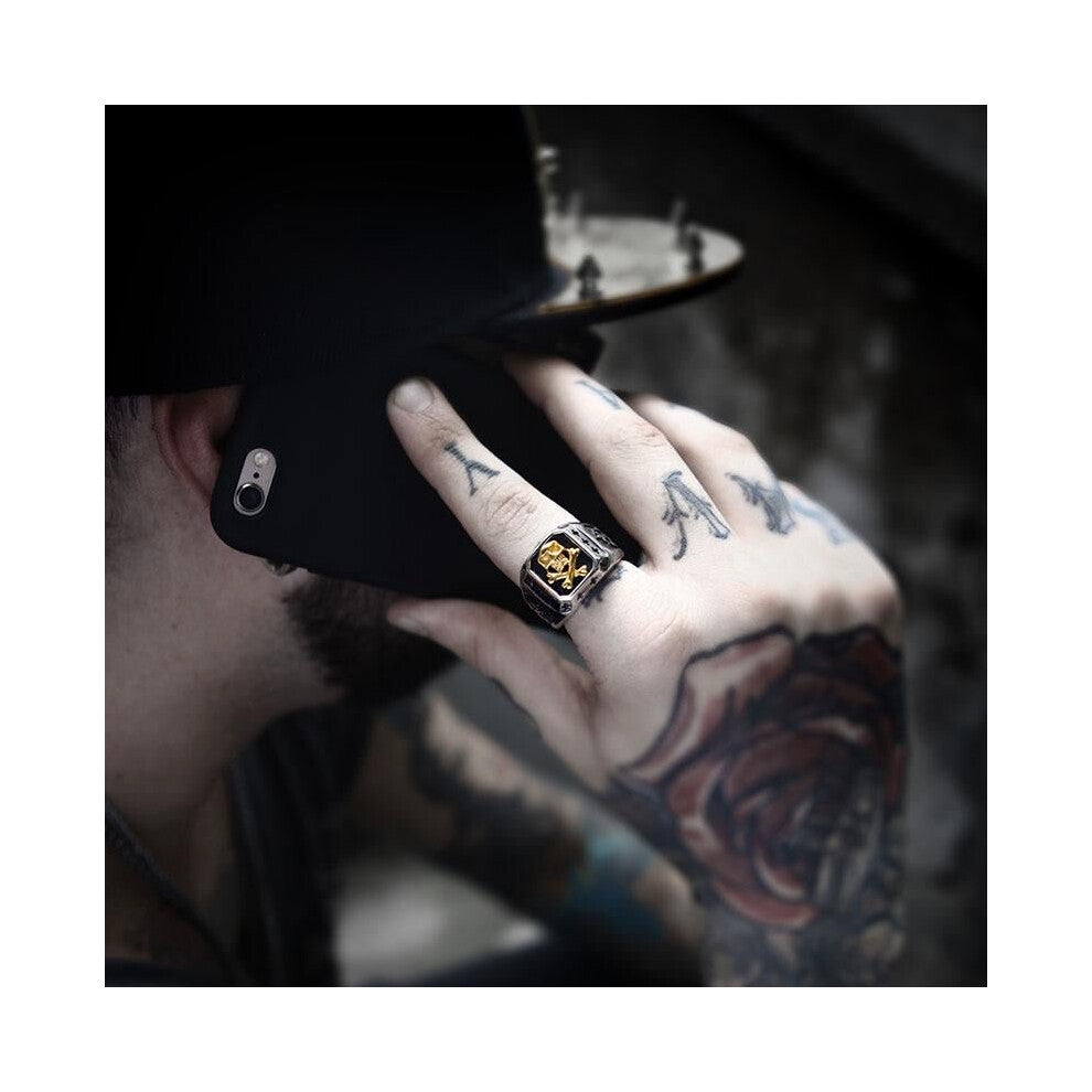 Beier 316L Stainless Steel ring  biker Ring skull Man\'s special copper fashion jewelry  BR8-331