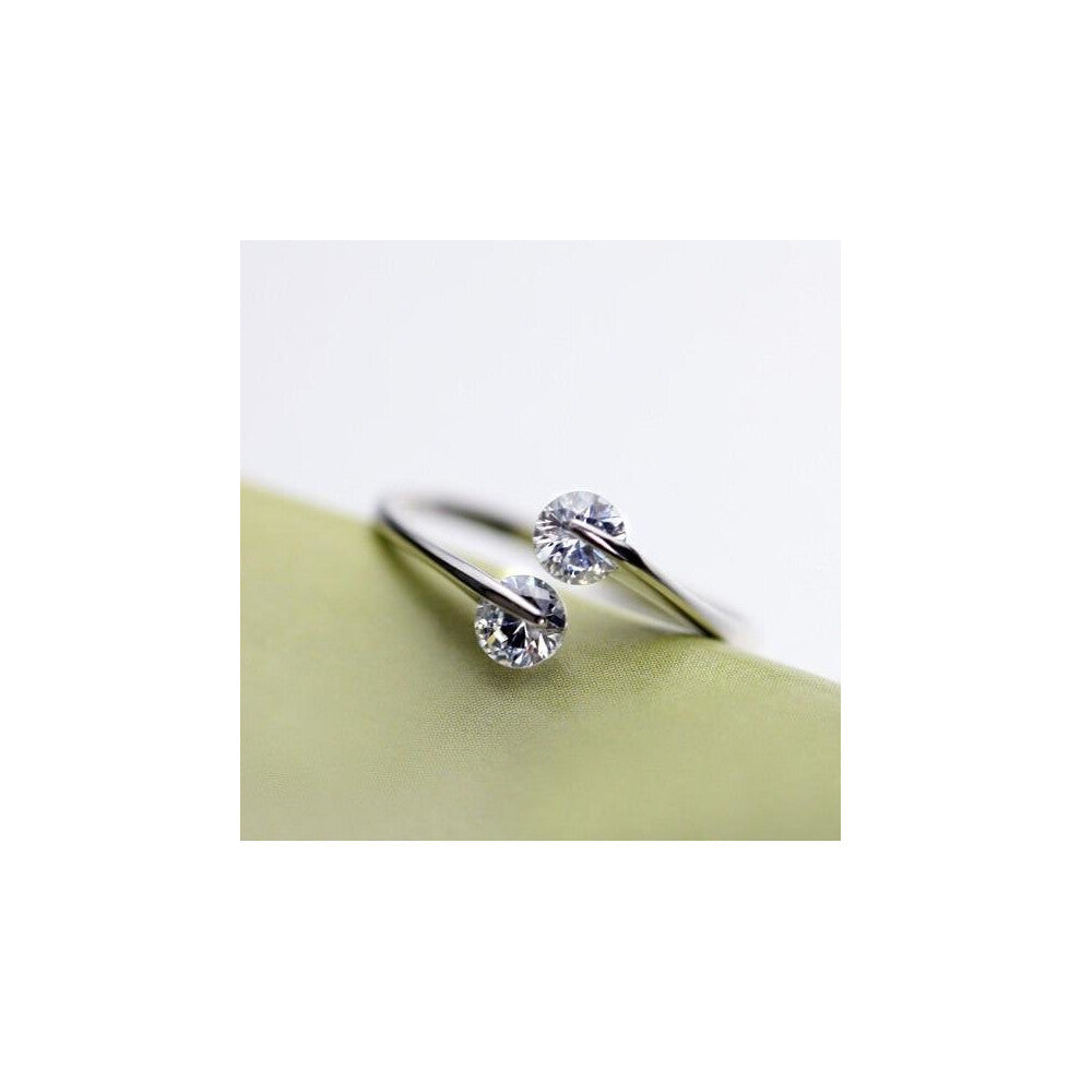 ! Wholesale 925 silver sterling Zircon engagement rings female fashion Jewelry nice gift for women crystal ear ring