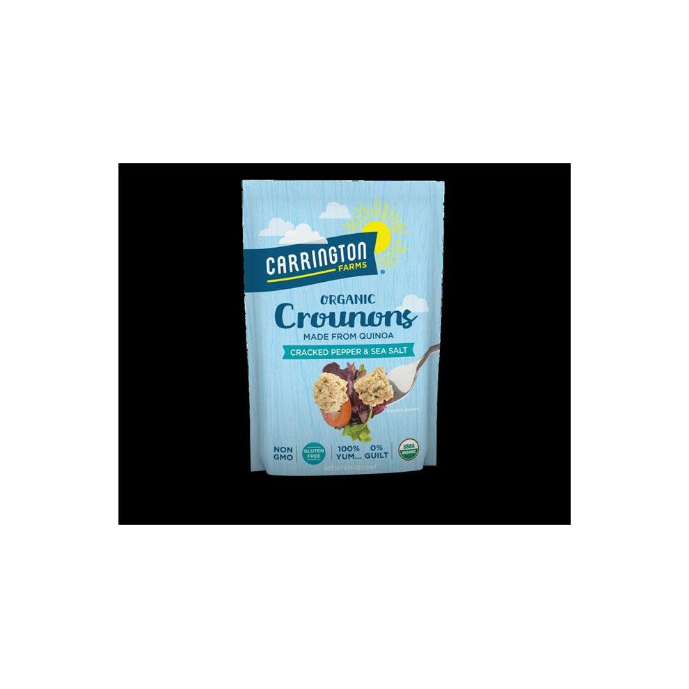 Carrington Farms KHFM00321127 Crounons Cracked Pepper Sea Salt - 4.75 oz