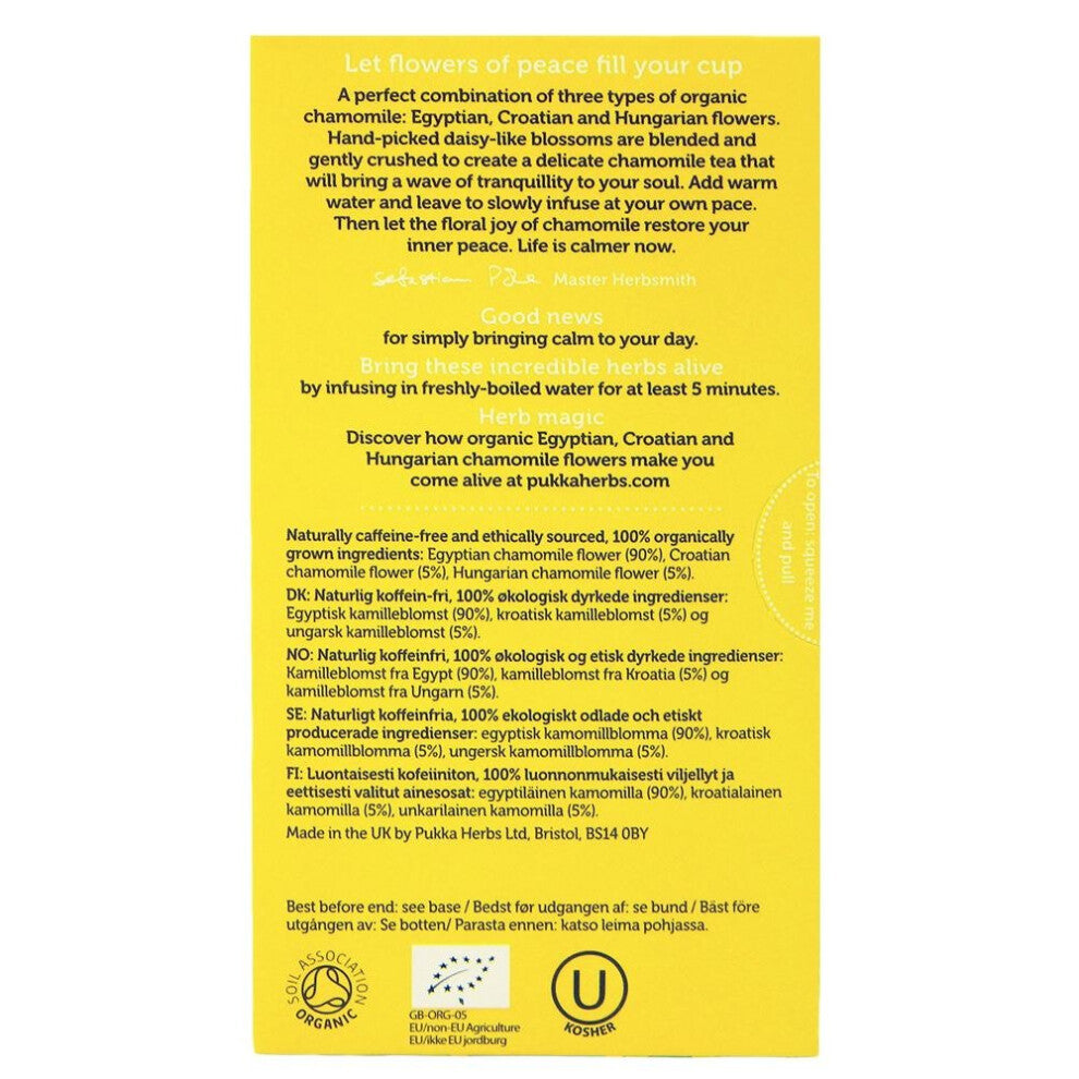 Pukka Tea - Three Chamomile - (Pack of 2) 30g net weight each