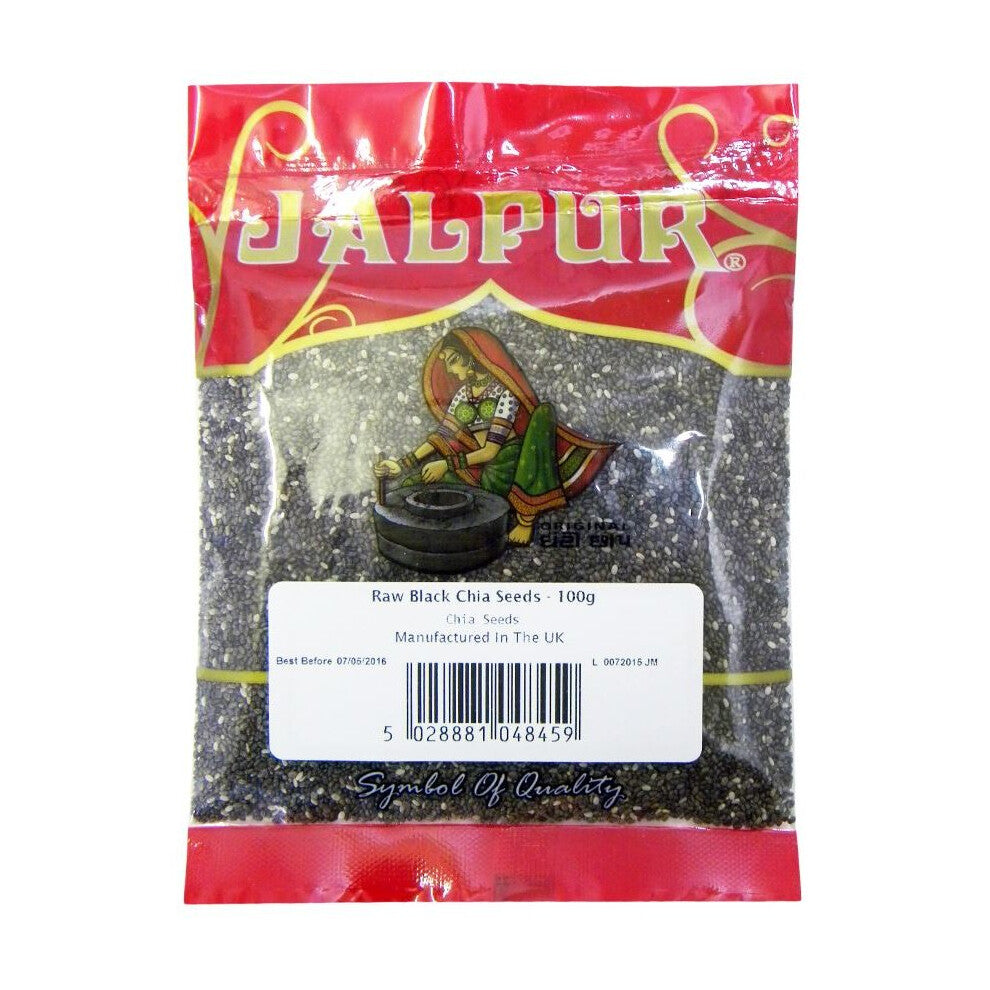 Raw Black Chia Seeds - 100g