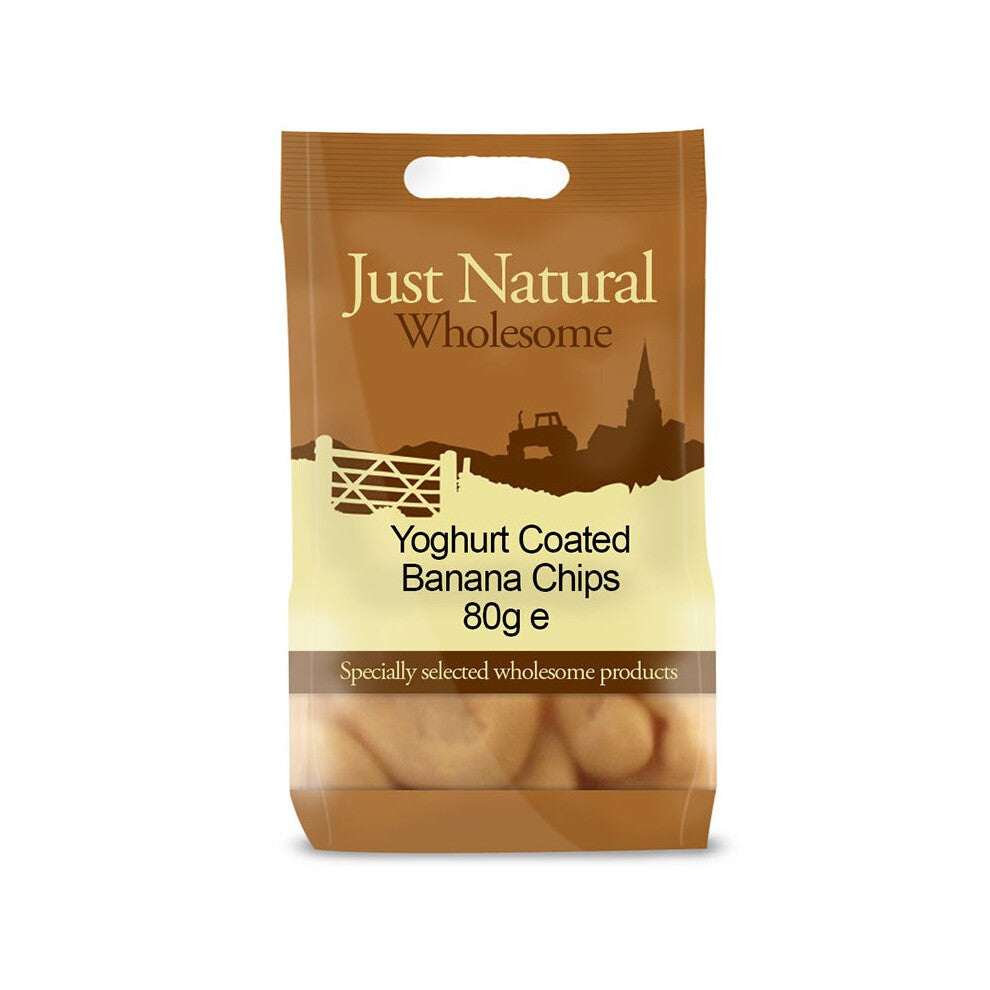 Yoghurt Coated Banana Chips 80g (Just Natural Wholesome)
